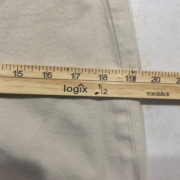 H&M &Denim Jeans Womens Size 10 Vintage Slim High Waist Beige Denim - Picture 11 of 15